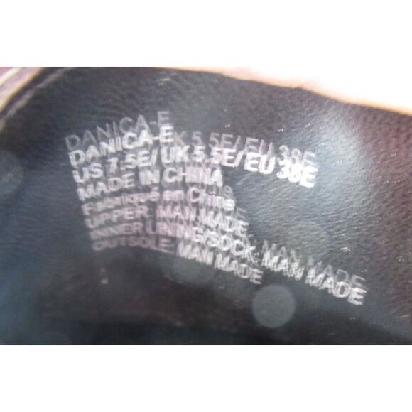 JF J. Ferrar Womens Danica Penny Loafers Black Shiny Contrast Stitch 7.5 E New - Picture 7 of 8